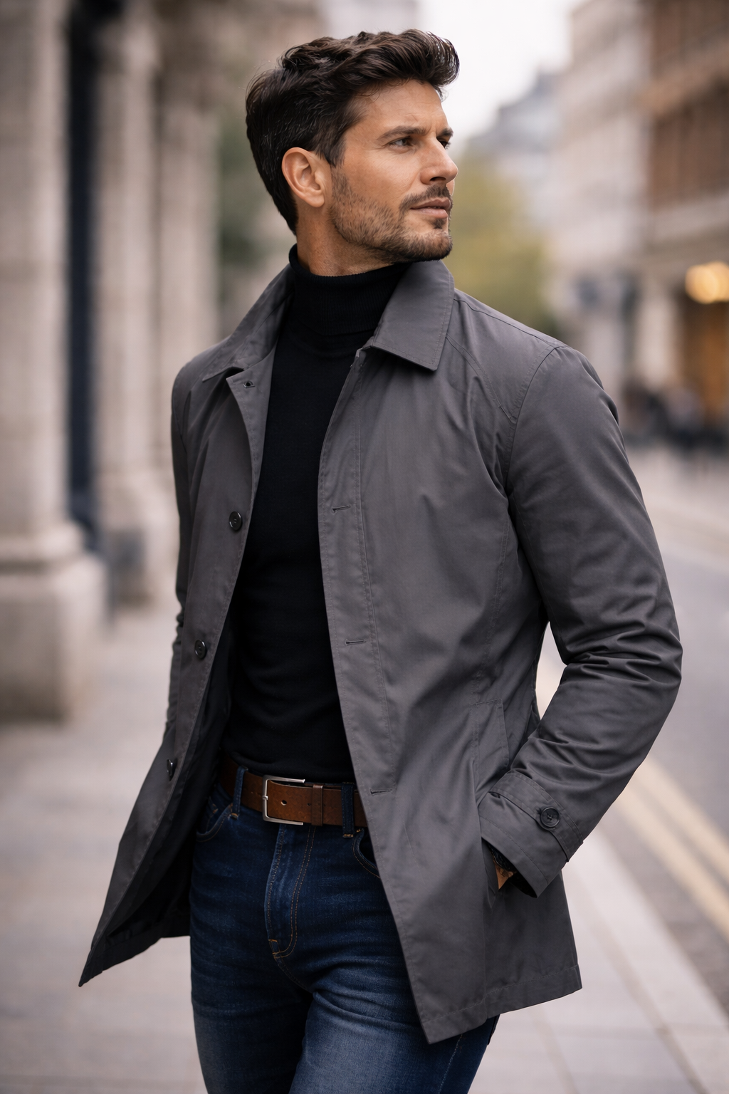 BRIAN™ | Quilted-Lined Button Coat