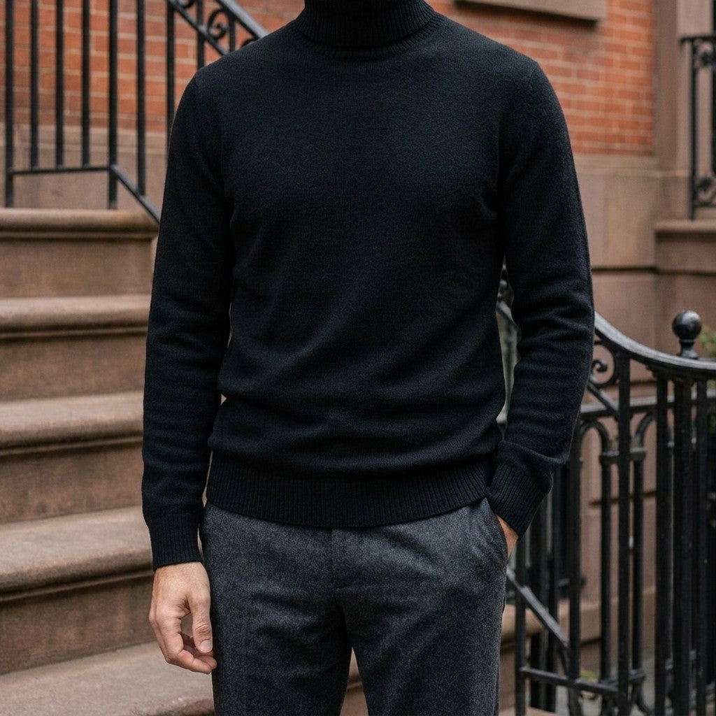 BRIAN™ | Clarkson Merino Wool Turtleneck