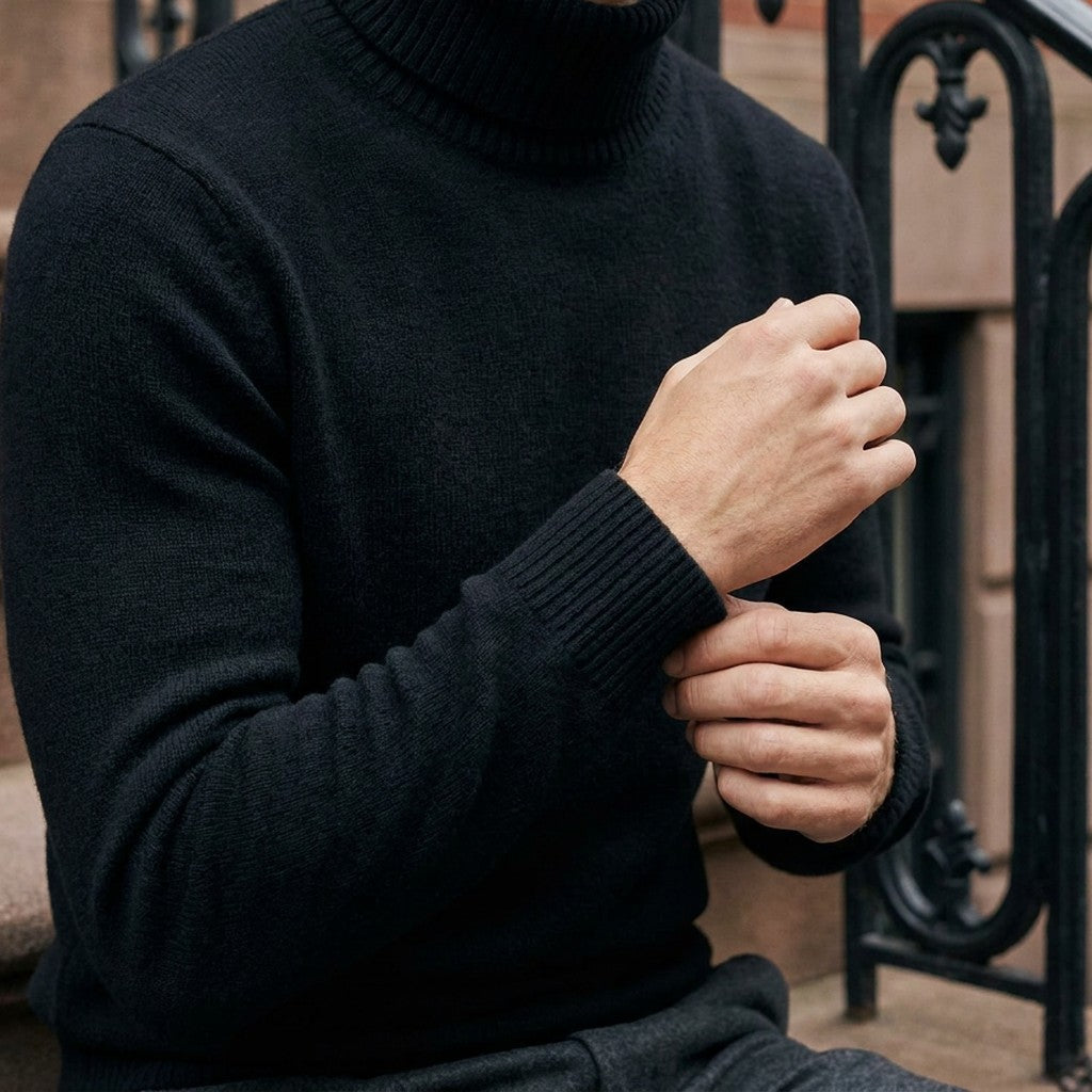 BRIAN™ | Clarkson Merino Wool Turtleneck