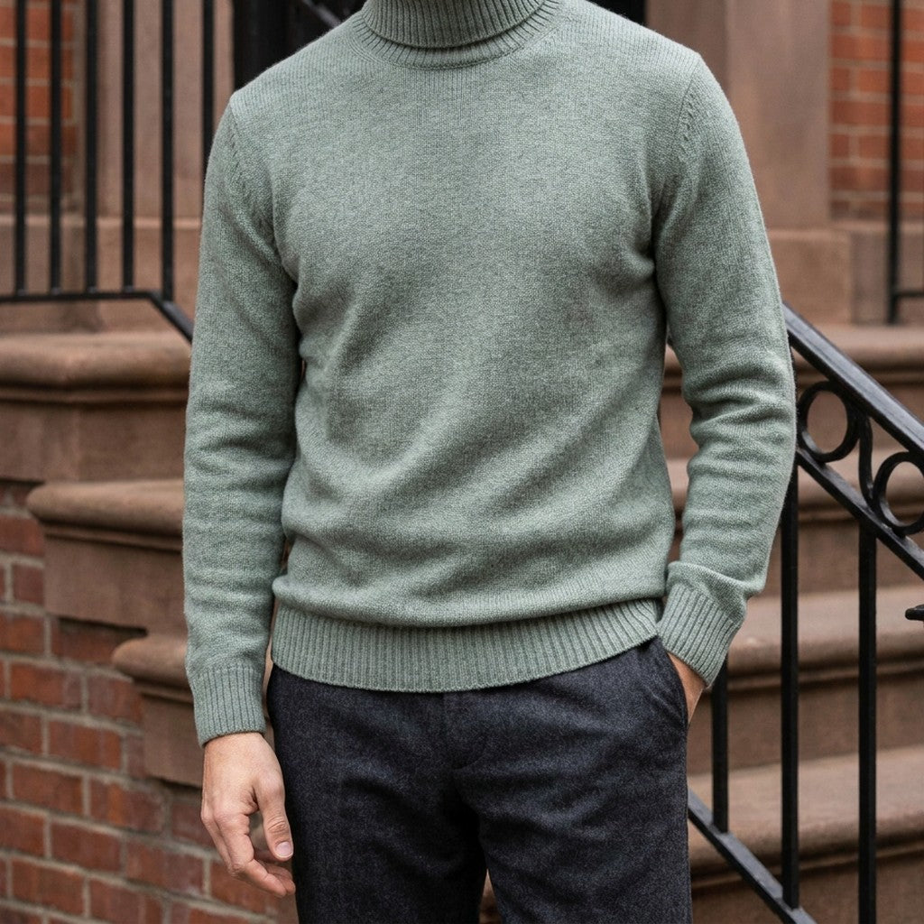 BRIAN™ | Clarkson Merino Wool Turtleneck