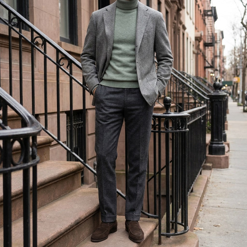 BRIAN™ | Clarkson Merino Wool Turtleneck