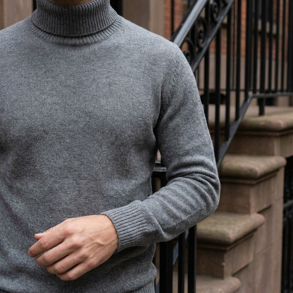 BRIAN™ | Clarkson Merino Wool Turtleneck
