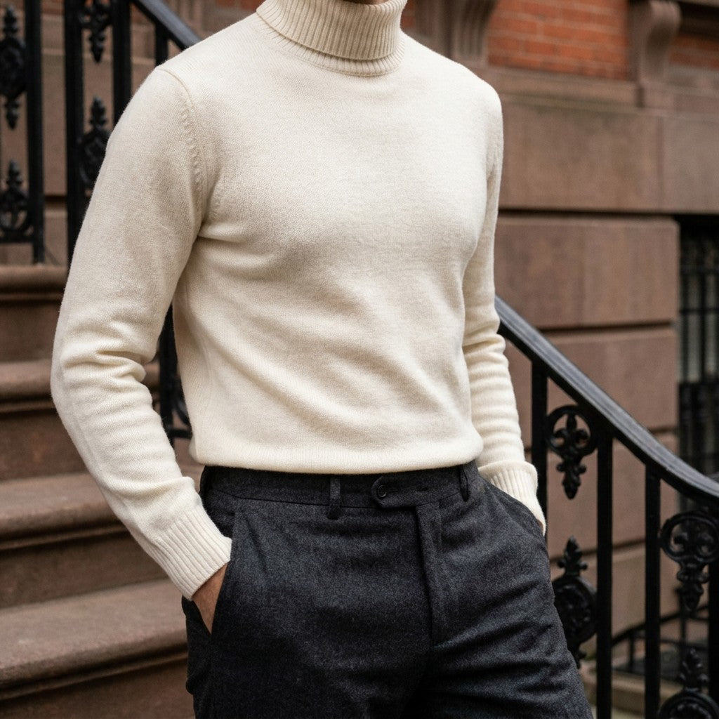 BRIAN™ | Clarkson Merino Wool Turtleneck