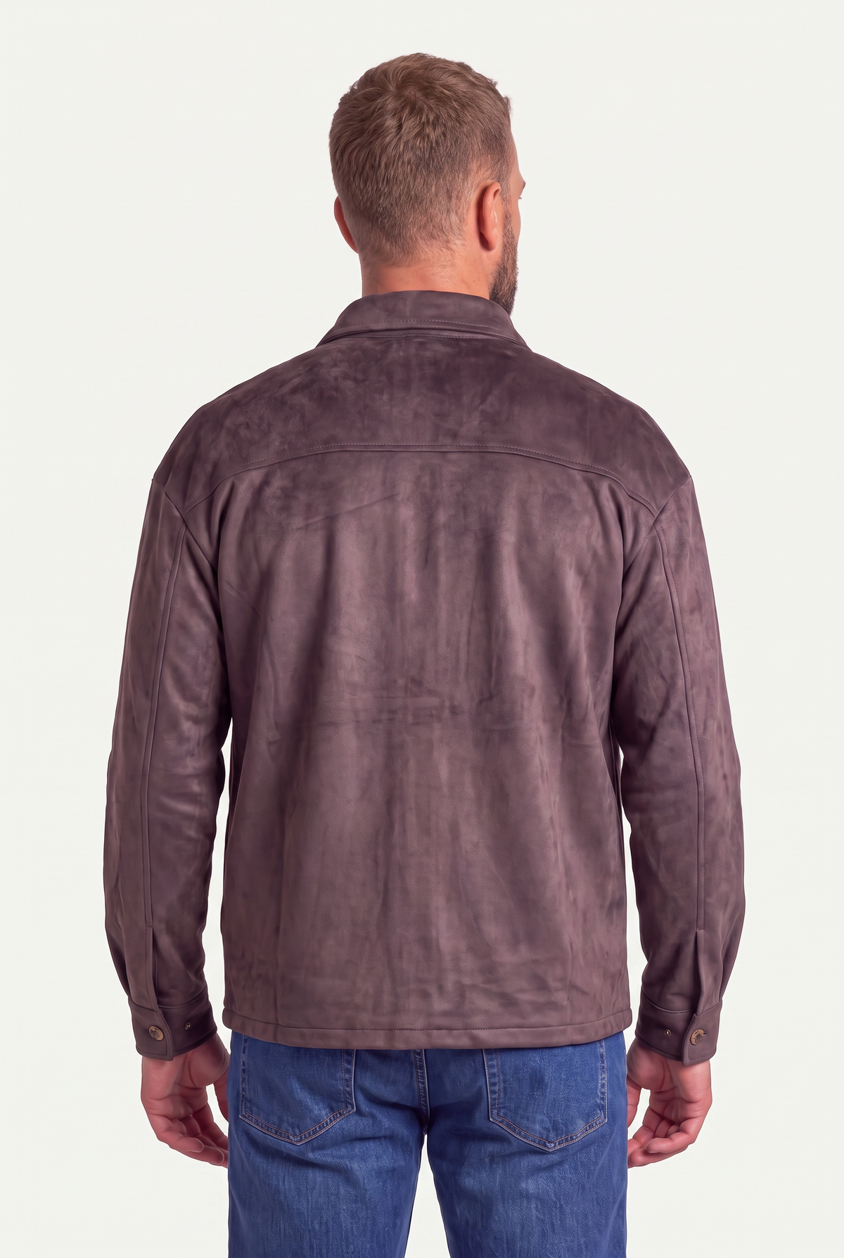 BRIAN™ | Mirsino Suede Overshirt | Coffee