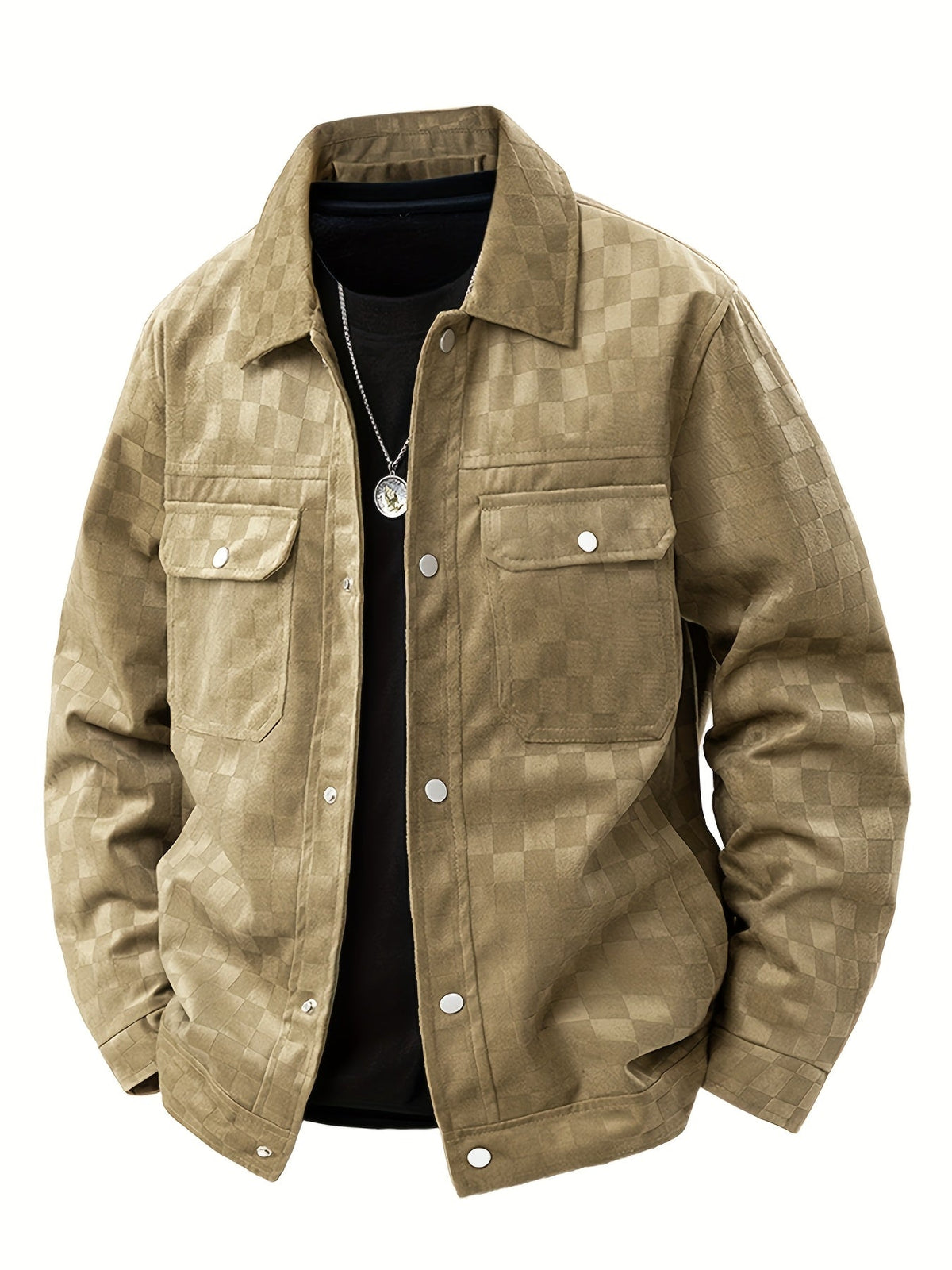 BRIAN™ | Mavrick Checkered Suede Jacket