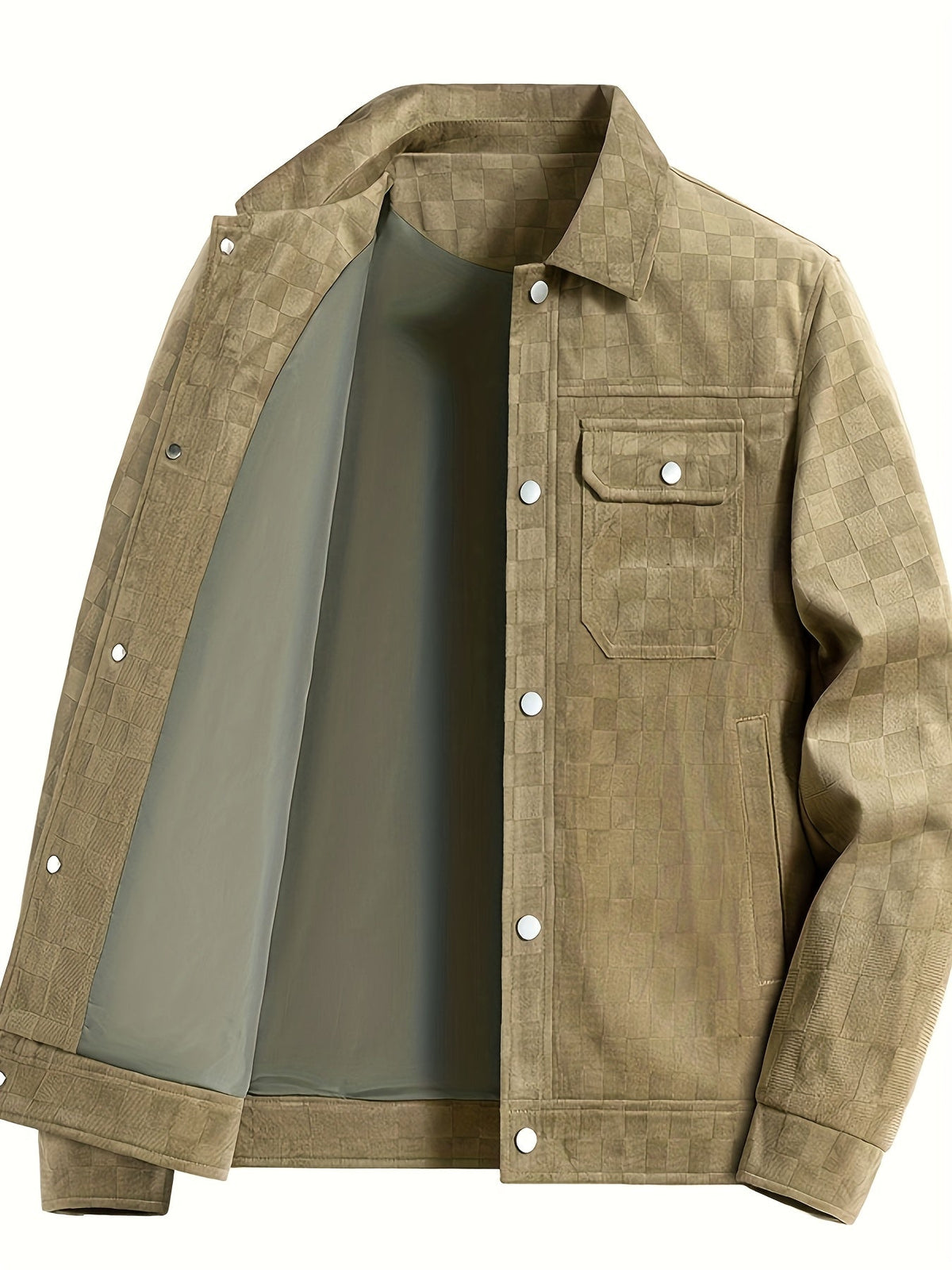 BRIAN™ | Mavrick Checkered Suede Jacket