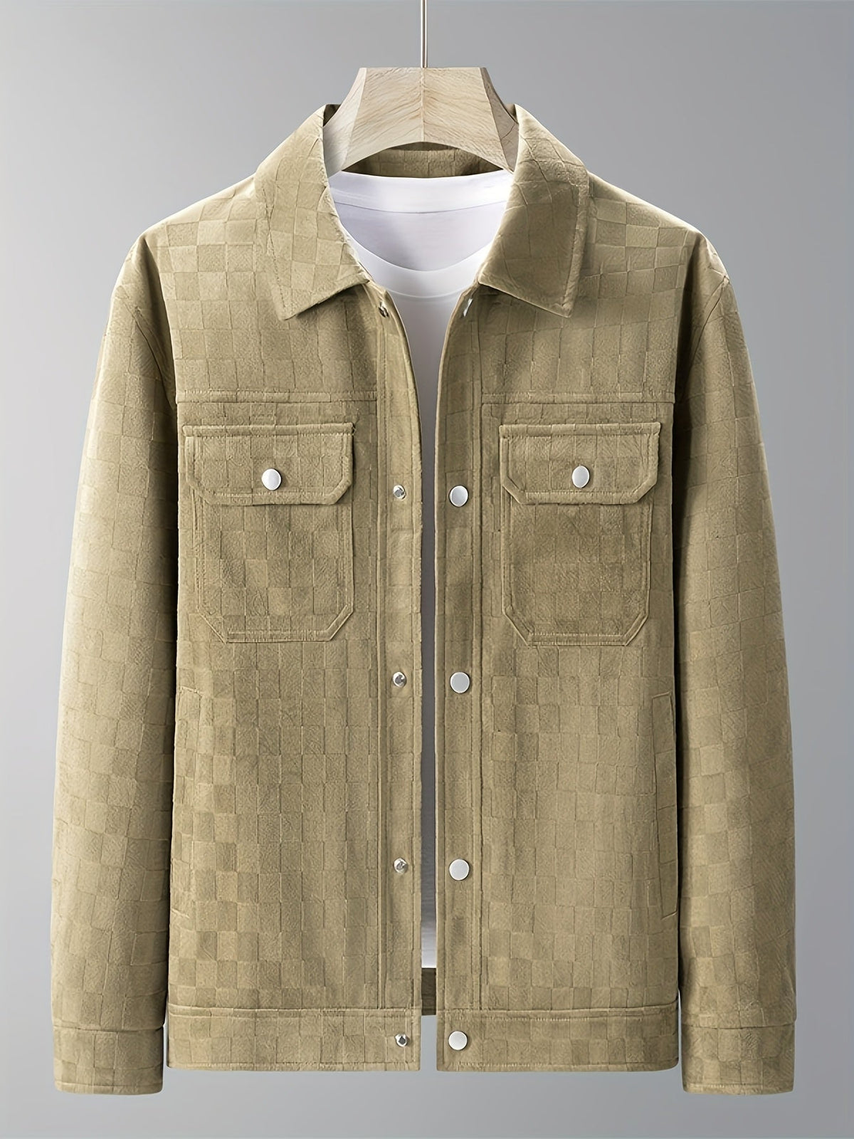 BRIAN™ | Mavrick Checkered Suede Jacket