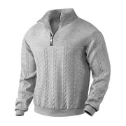 BRIAN™ | Cable Knit Quarter-Zip Pullover Sweater