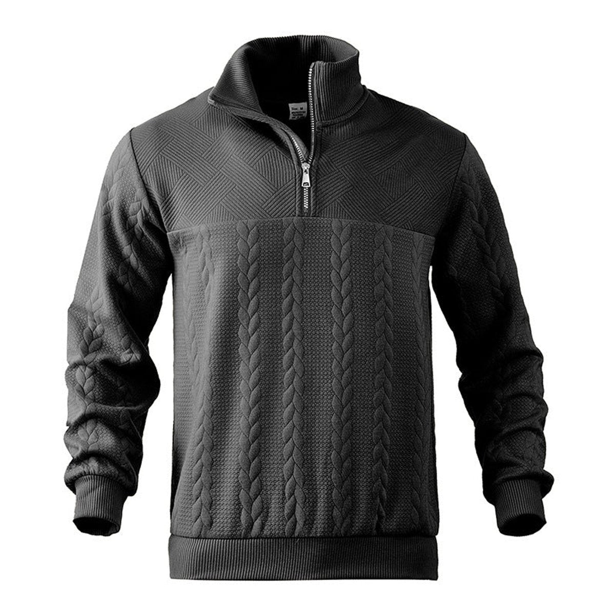 BRIAN™ | Cable Knit Quarter-Zip Pullover Sweater
