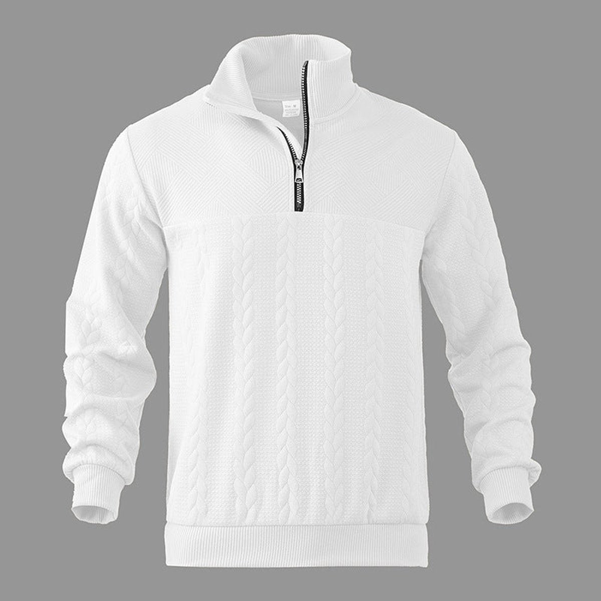 BRIAN™ | Cable Knit Quarter-Zip Pullover Sweater