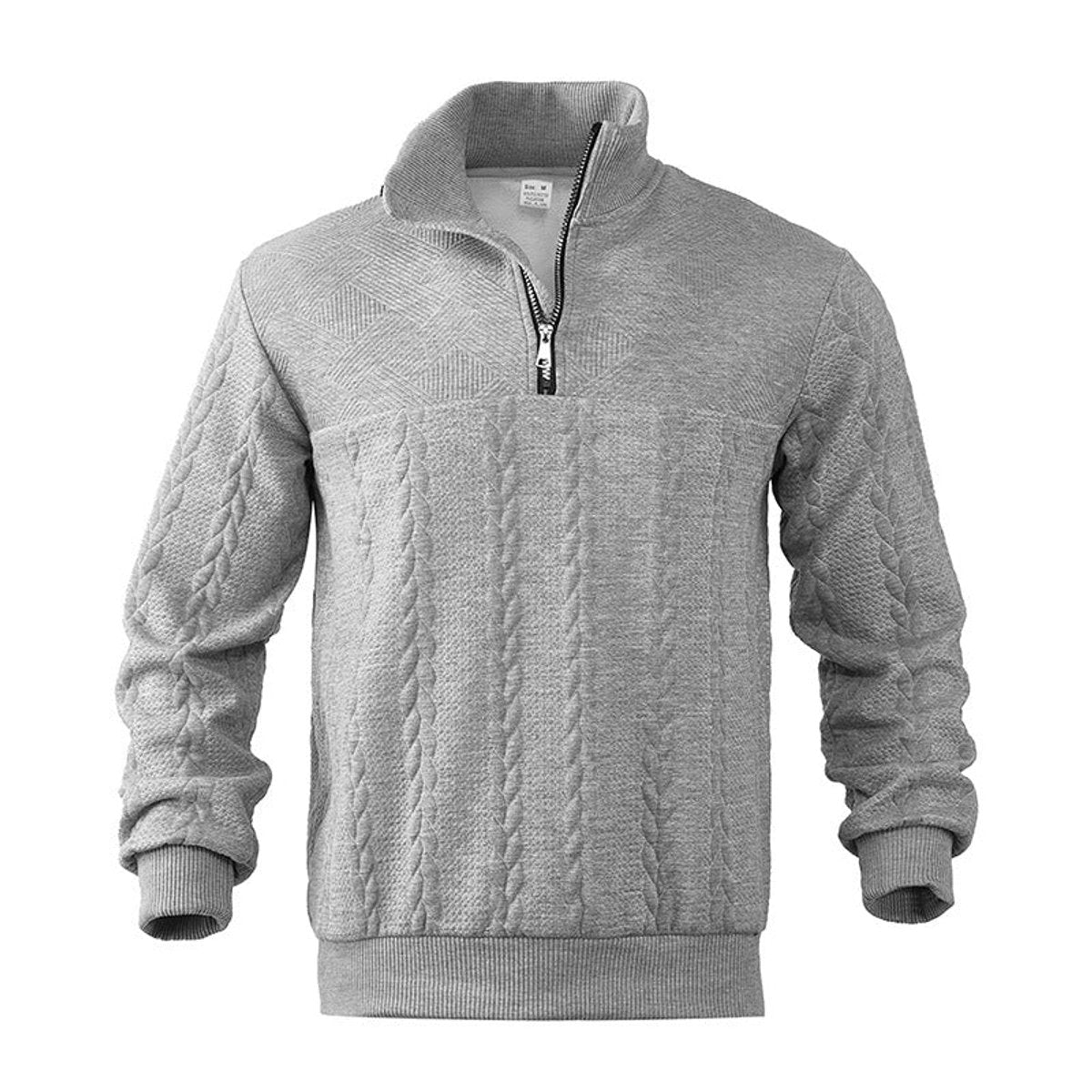 BRIAN™ | Cable Knit Quarter-Zip Pullover Sweater