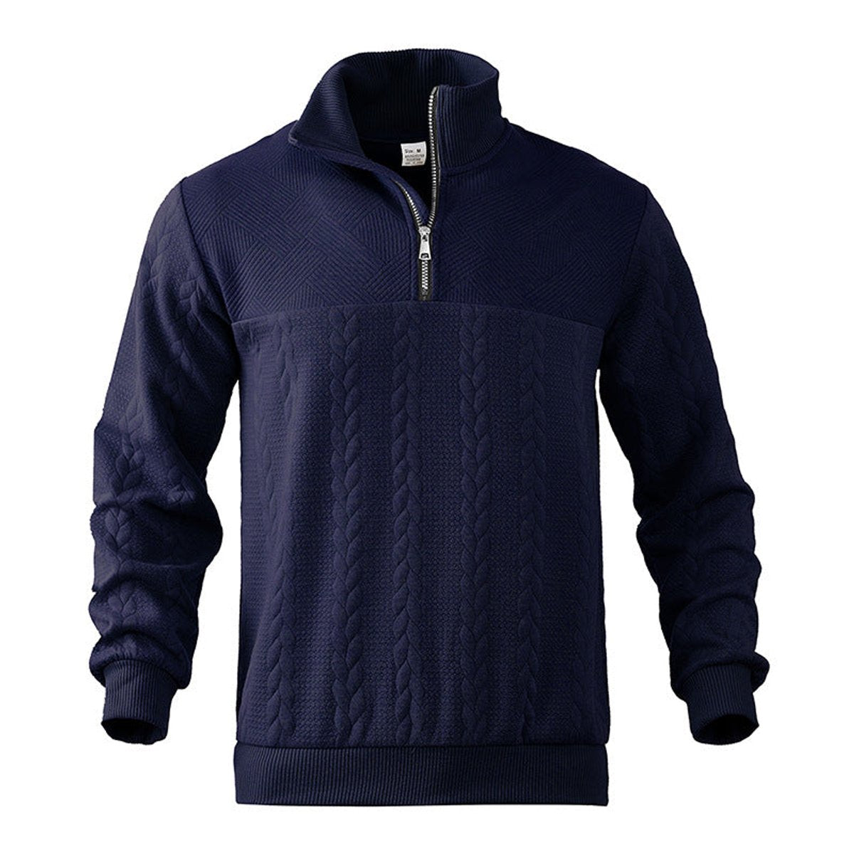 BRIAN™ | Cable Knit Quarter-Zip Pullover Sweater