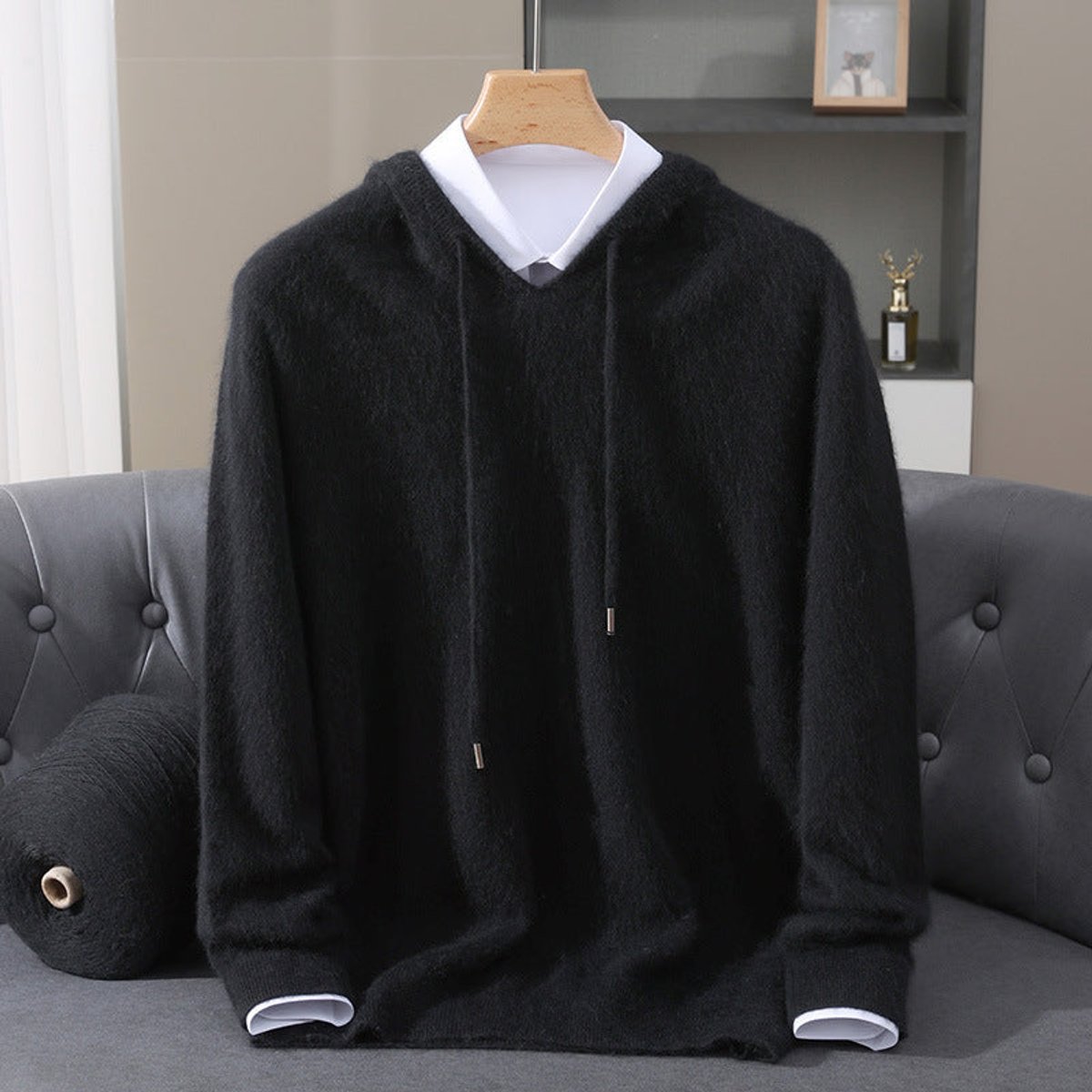 BRIAN™ | Cashmere Hooded Pullover Sweater Soft Knit Hoodie