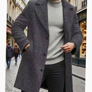 BRIAN™ | Classic Long Wool Coat Single-Breasted Overcoat