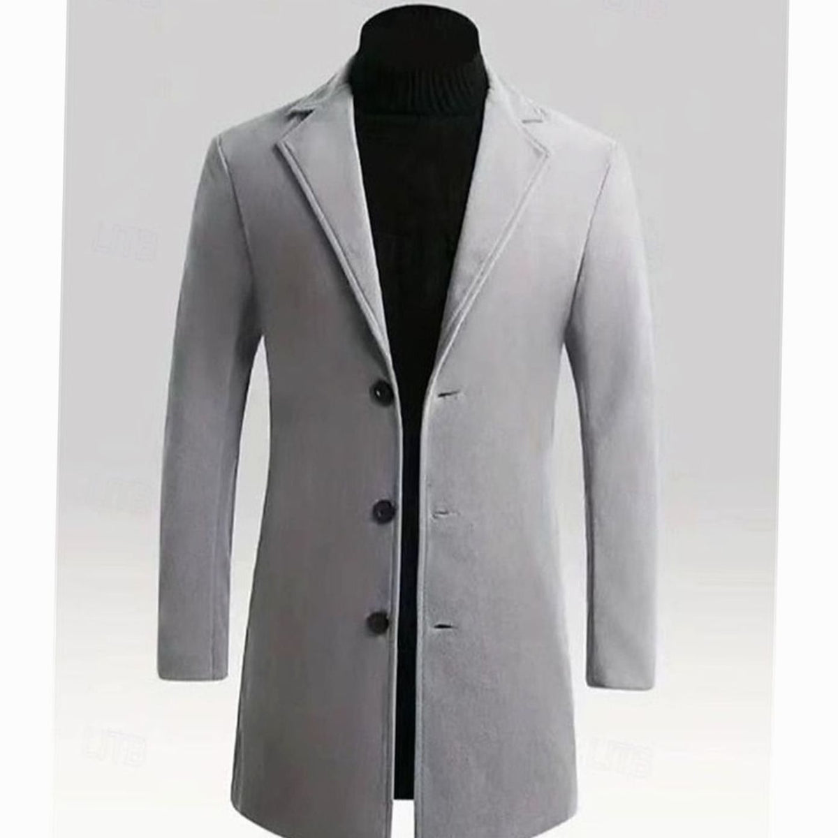 BRIAN™ | Classic Long Wool Coat Single-Breasted Overcoat