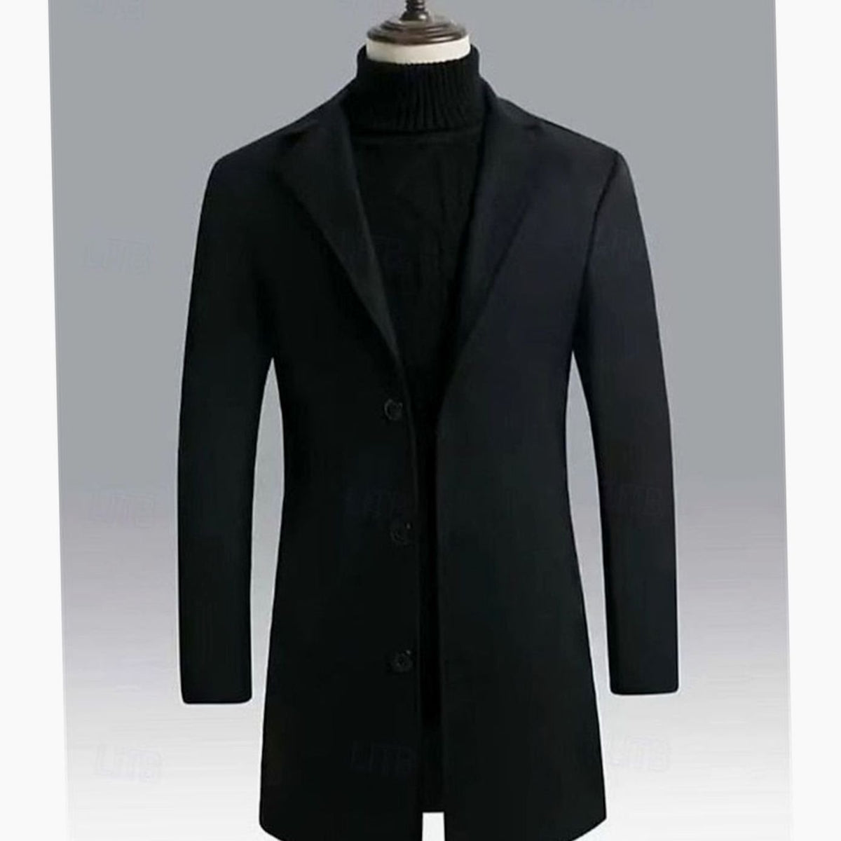 BRIAN™ | Classic Long Wool Coat Single-Breasted Overcoat