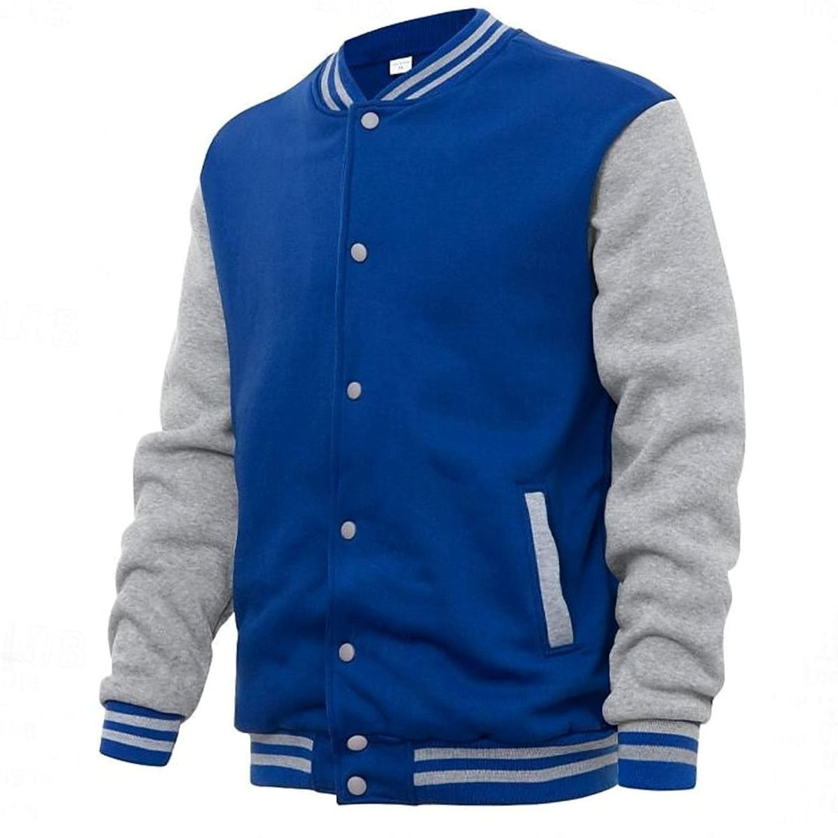 BRIAN™ | Classic Varsity Bomber Jacket with Ribbed Trim and Snap Buttons