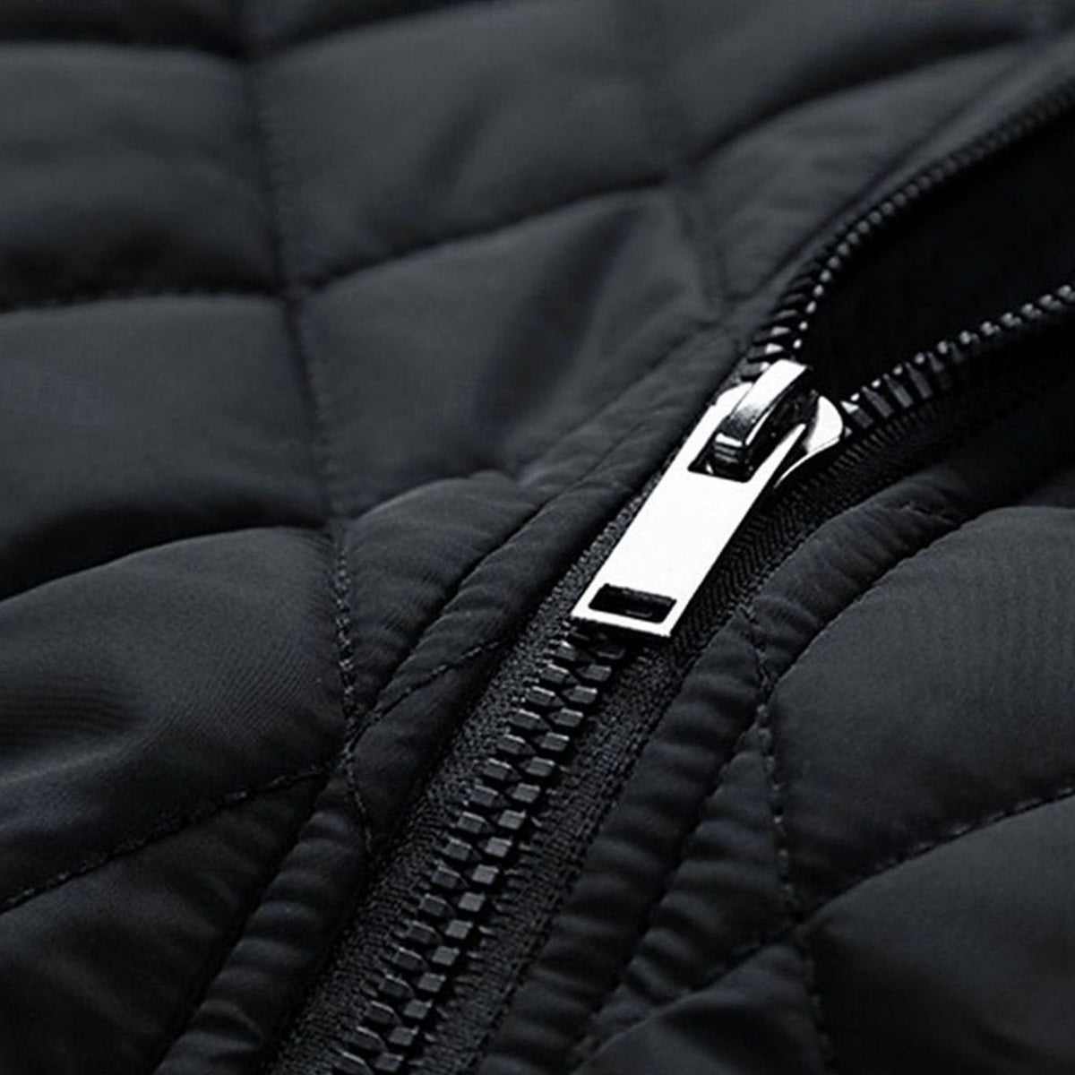 BRIAN™ | Diamond-Quilted Stand-Collar Full-Zip Jacket