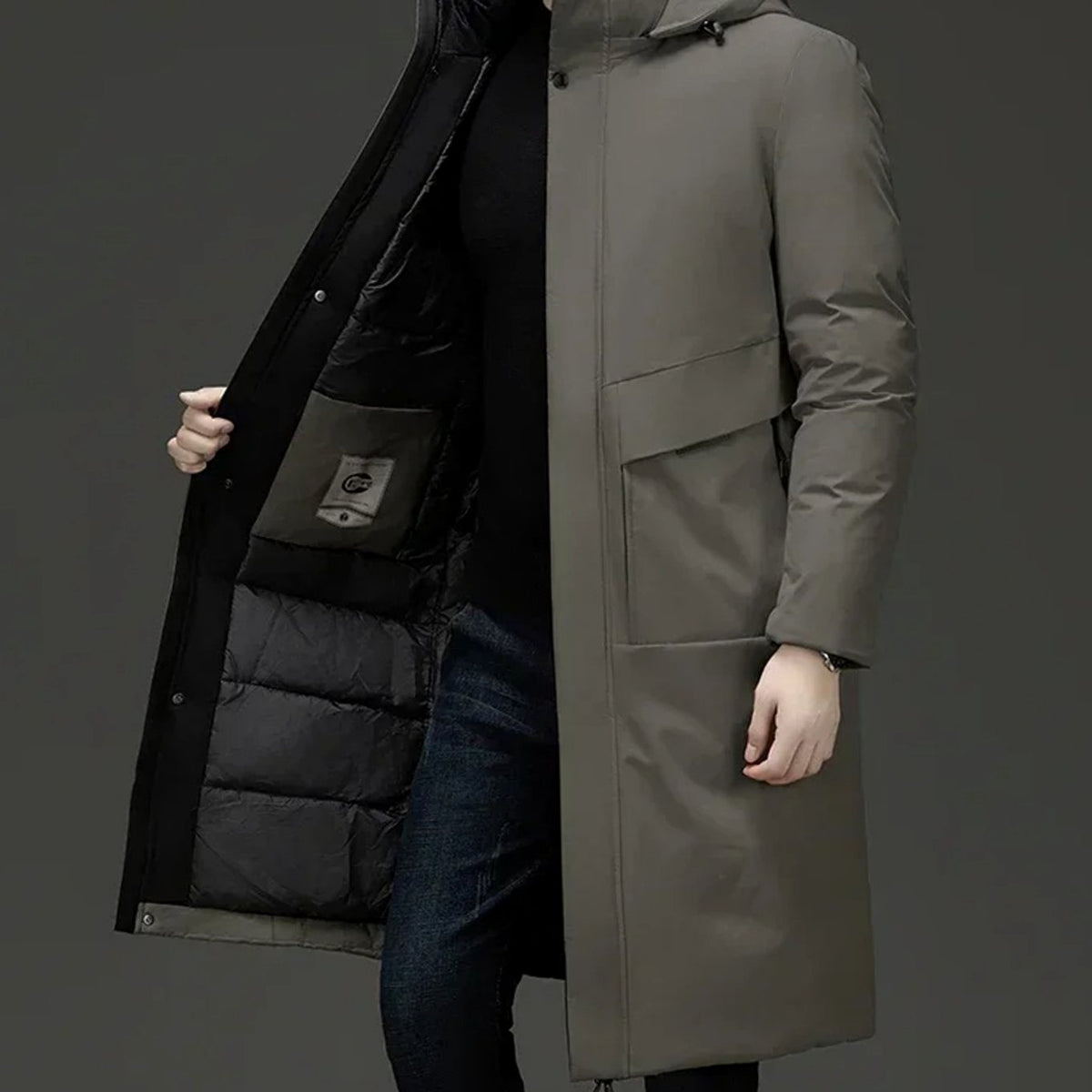 BRIAN™ | Insulated Hooded Long Puffer Winter Coat