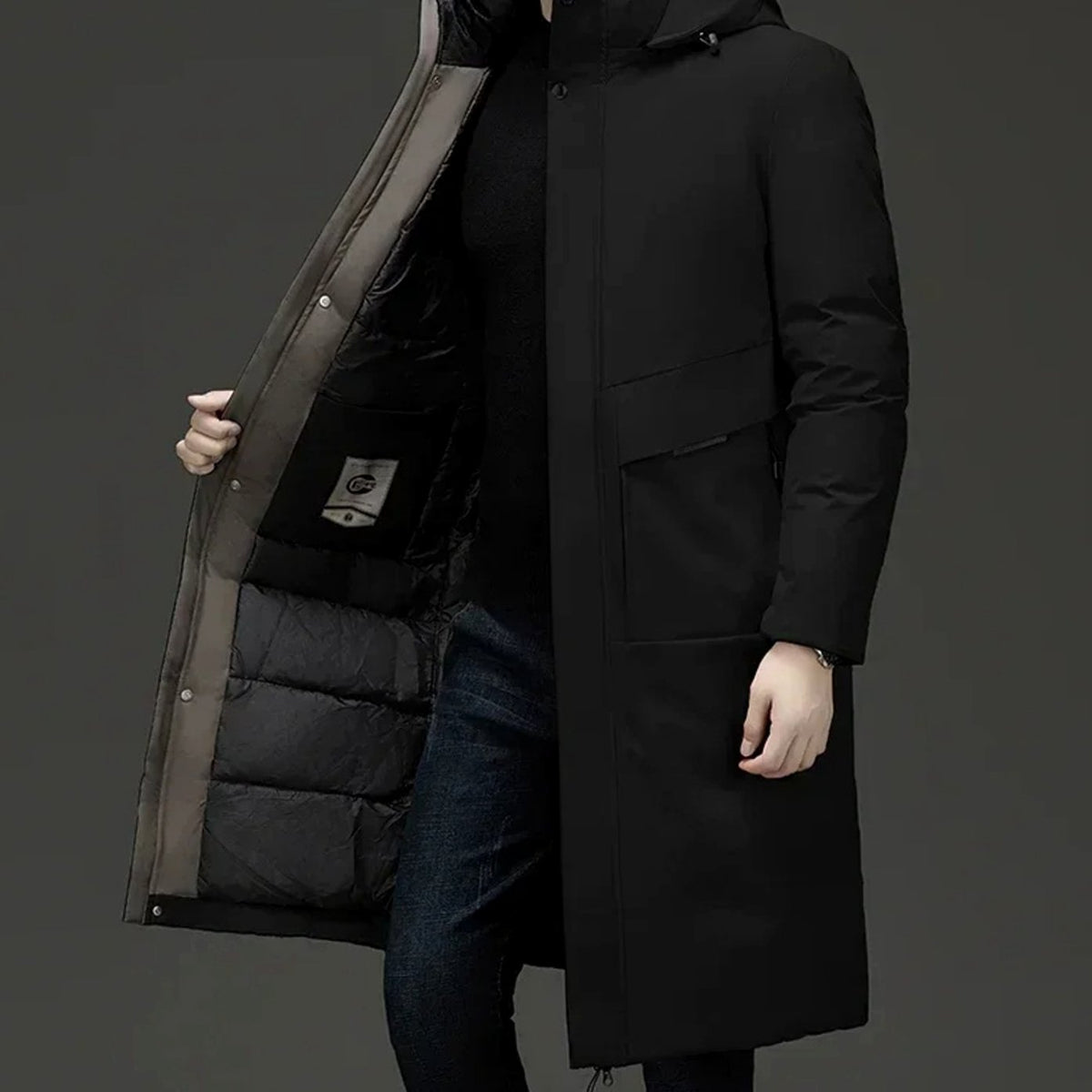BRIAN™ | Insulated Hooded Long Puffer Winter Coat