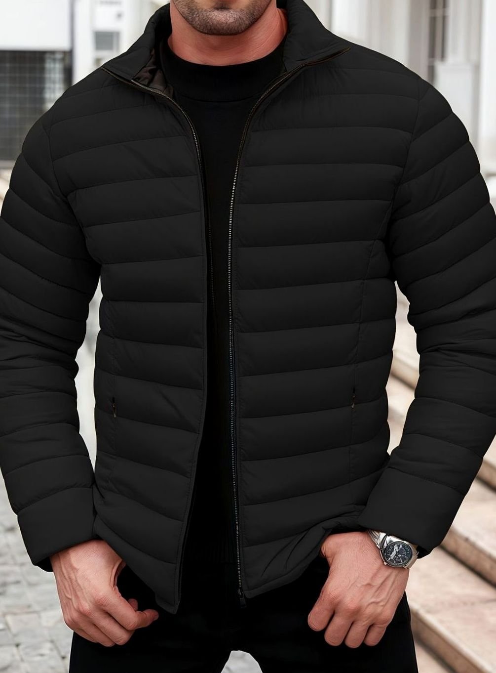 BRIAN™ | Lightweight Quilted Zip-Up Puffer Jacket
