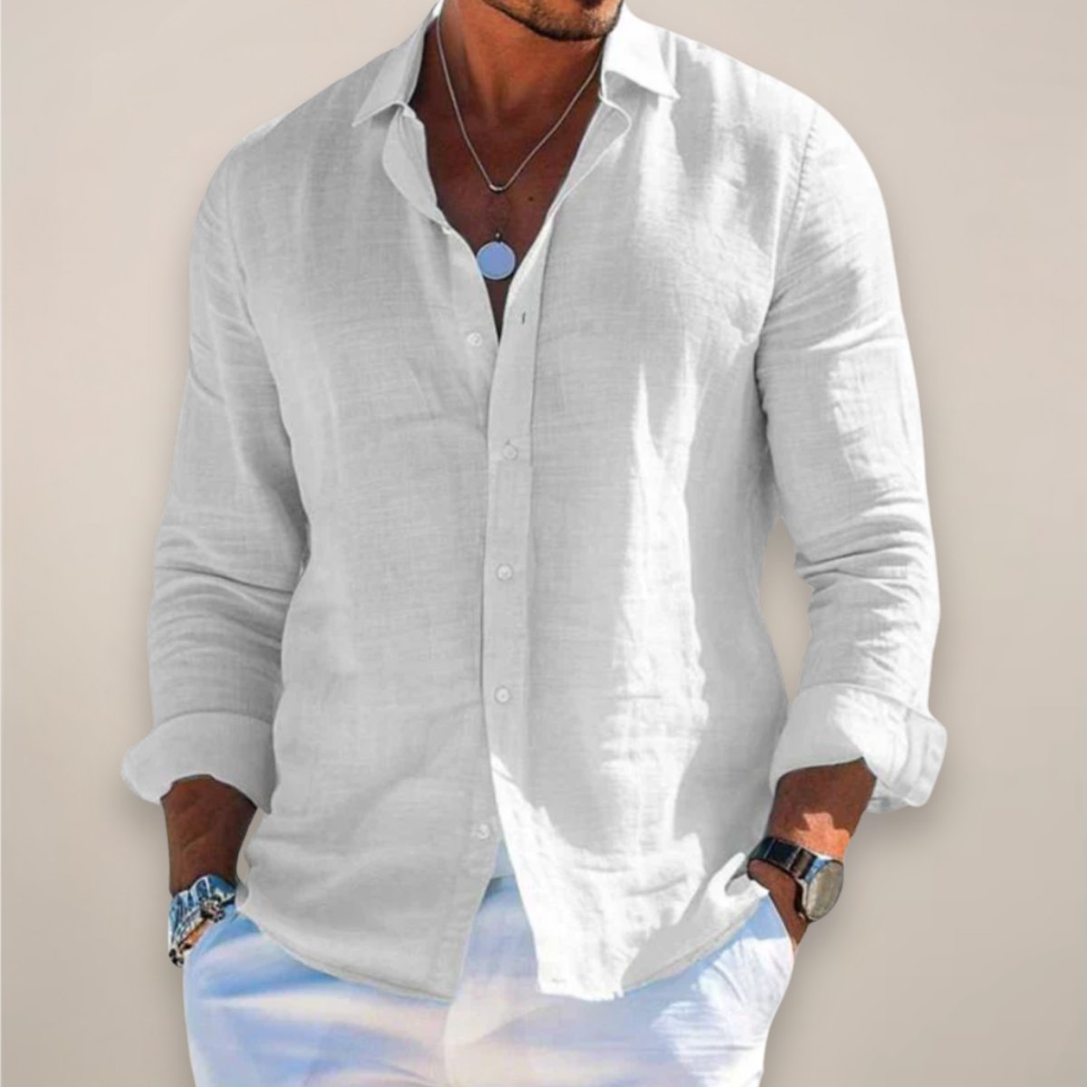 BRAIN™ | Men's Regular-Fit Button-Up