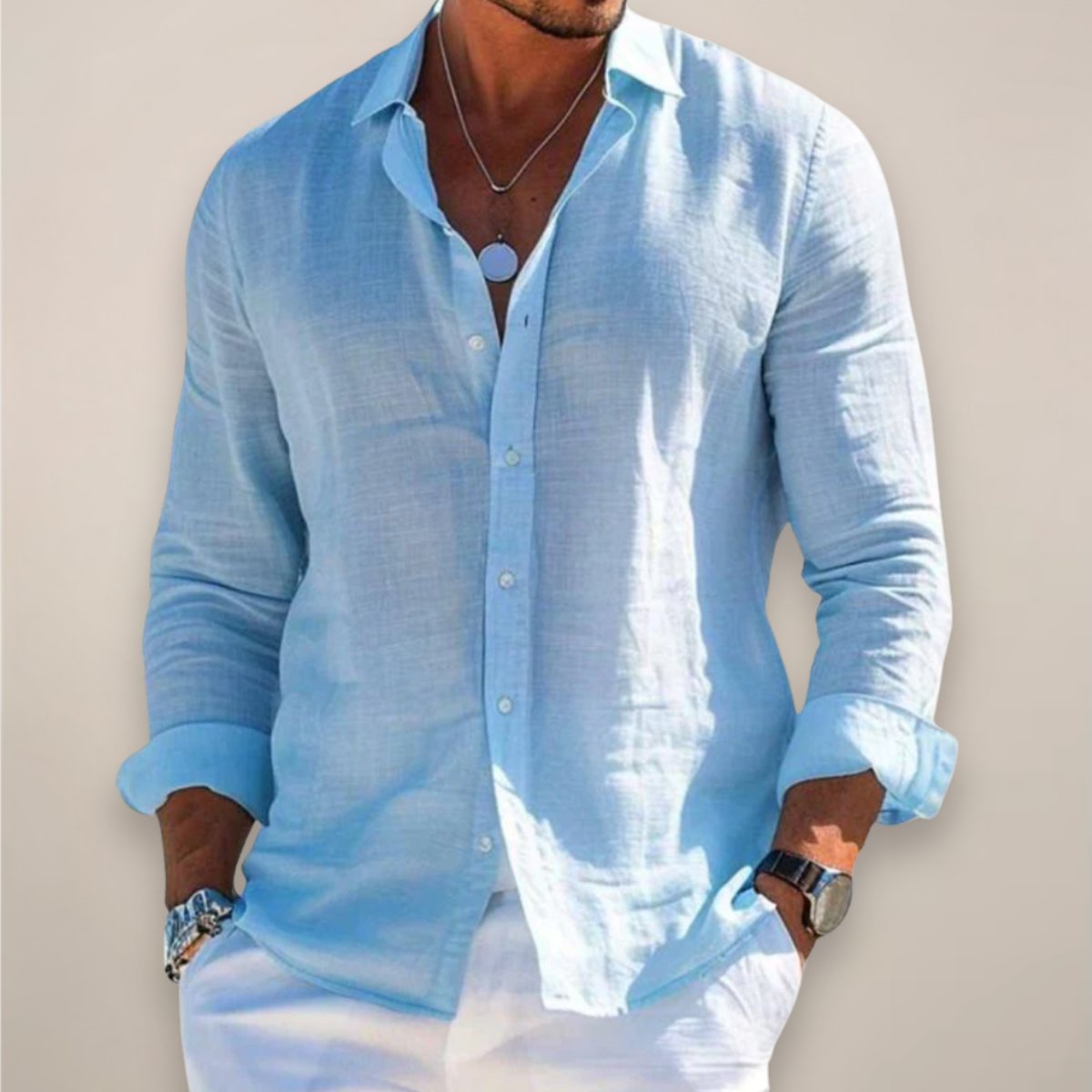 BRAIN™ | Men's Regular-Fit Button-Up