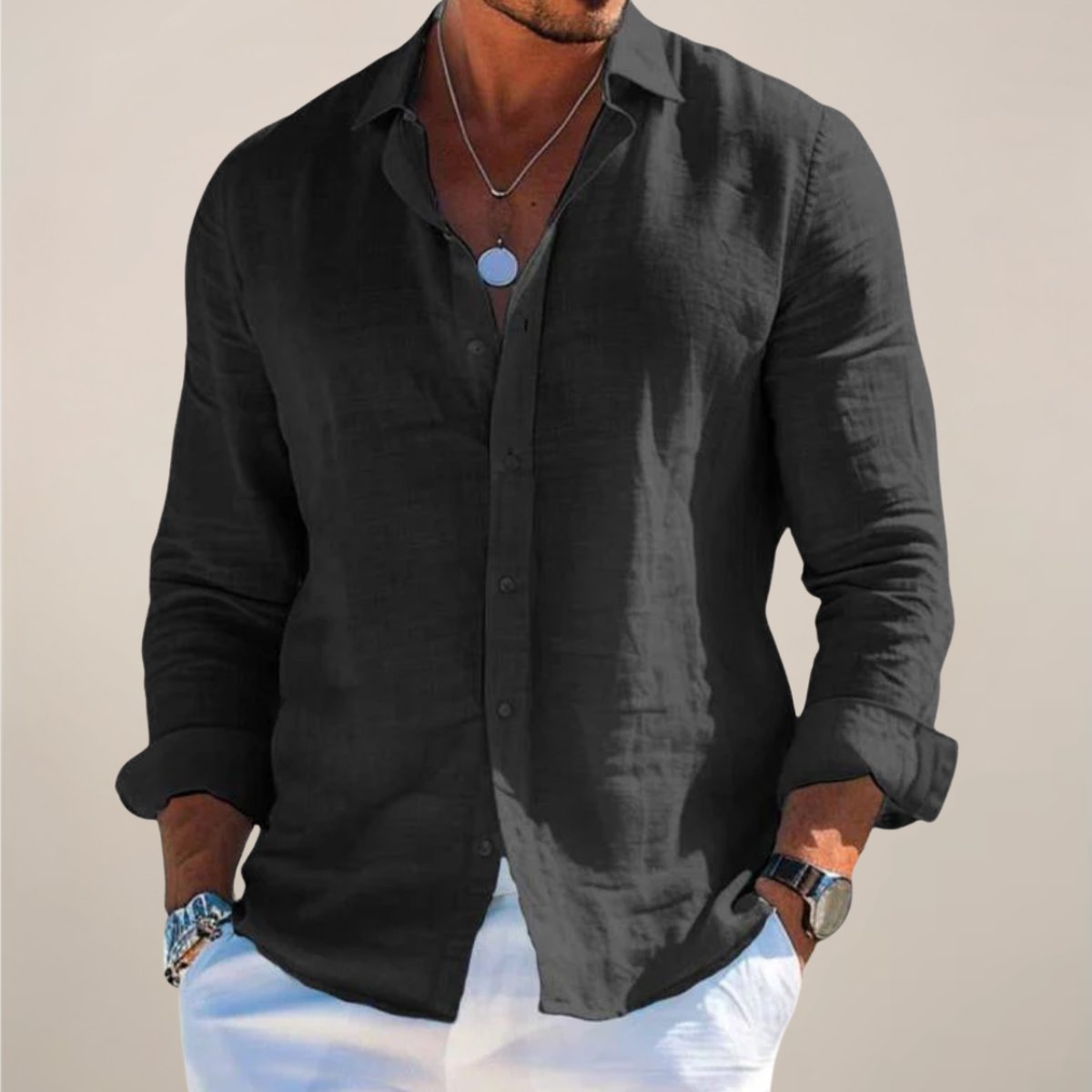 BRAIN™ | Men's Regular-Fit Button-Up