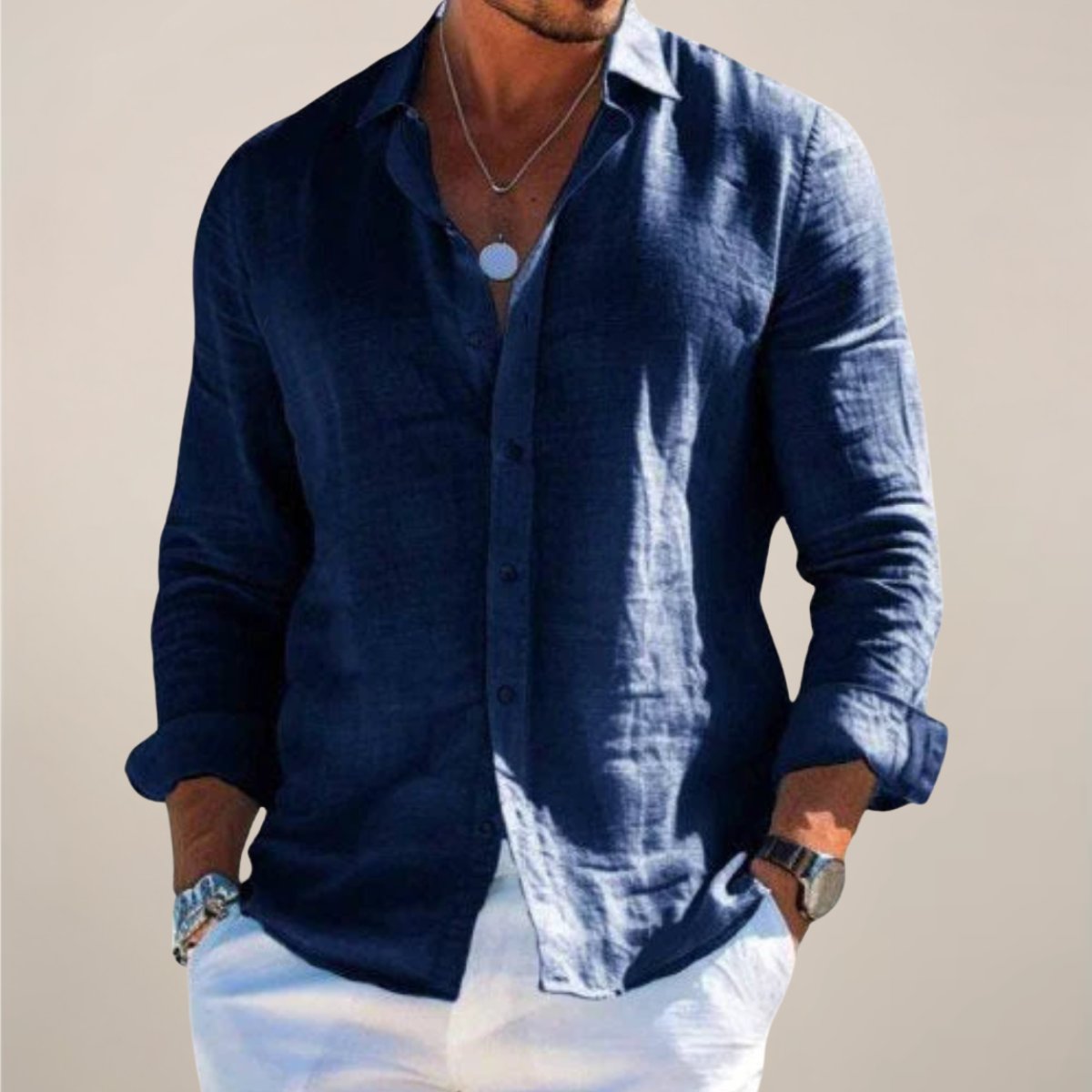 BRAIN™ | Men's Regular-Fit Button-Up