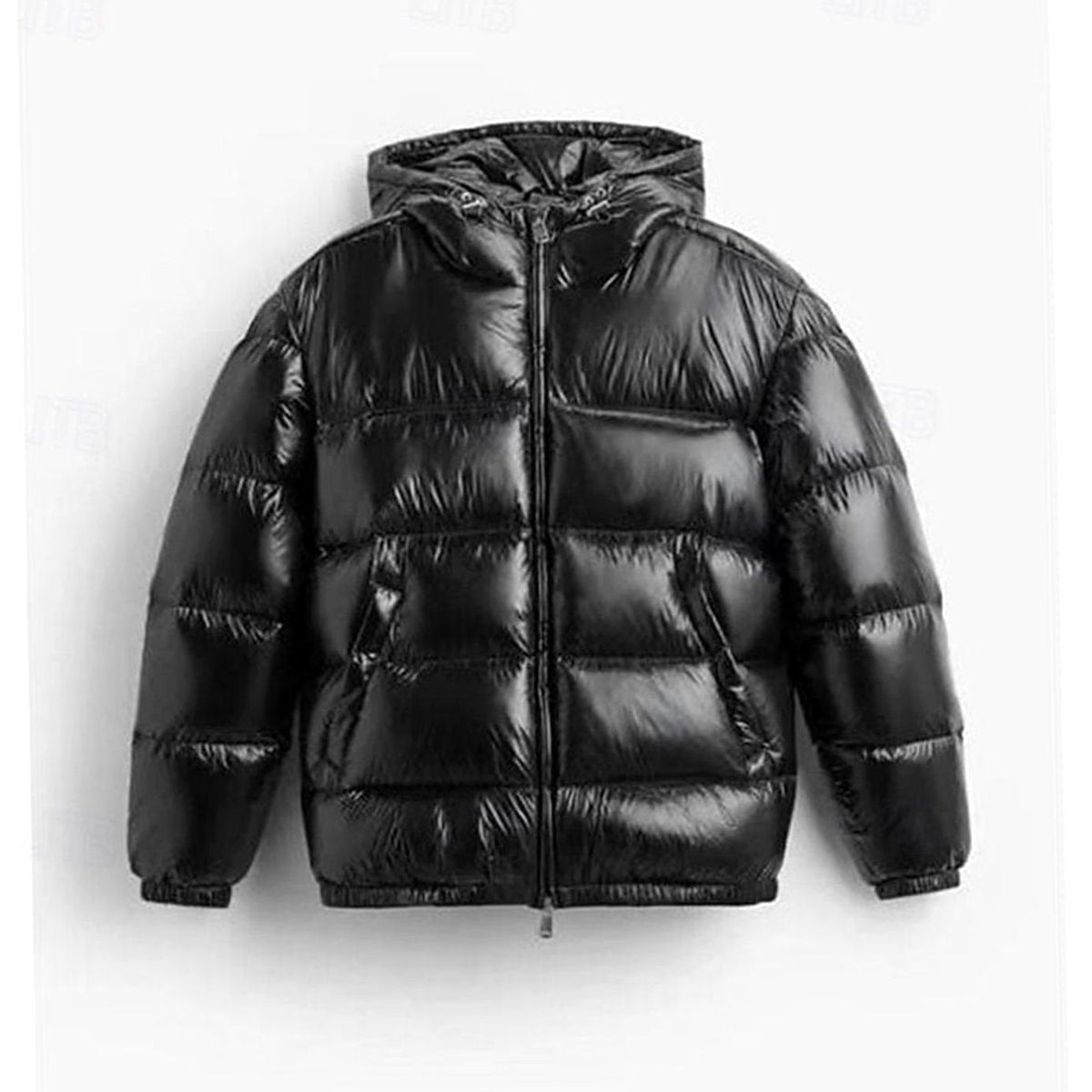 BRIAN™ | Hooded Coated Puffer Jacket