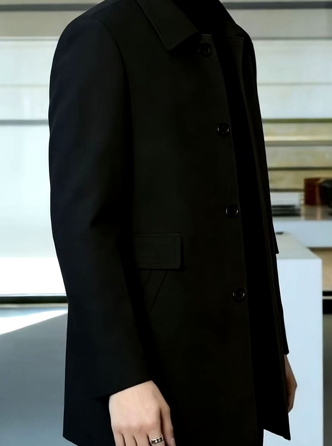 BRIAN™ | Single-Breasted Wool Overcoat with Classic Collar