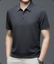 BRAIN™ | Men's Knit Button Placket Polo