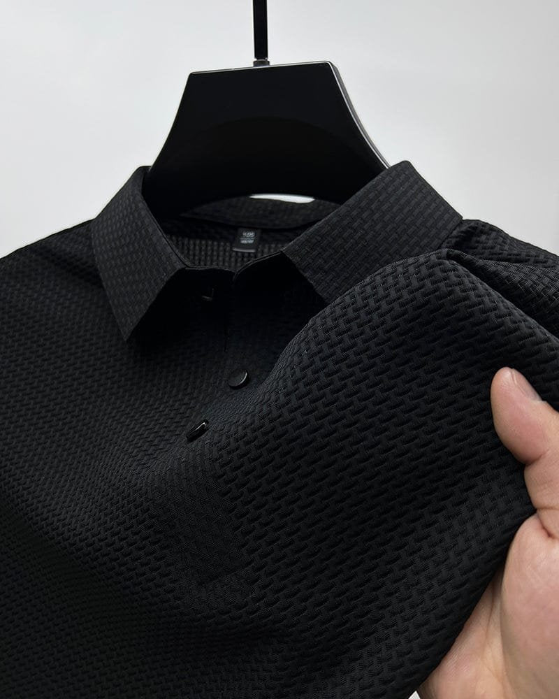 BRAIN™ | Men's Knit Button Placket Polo