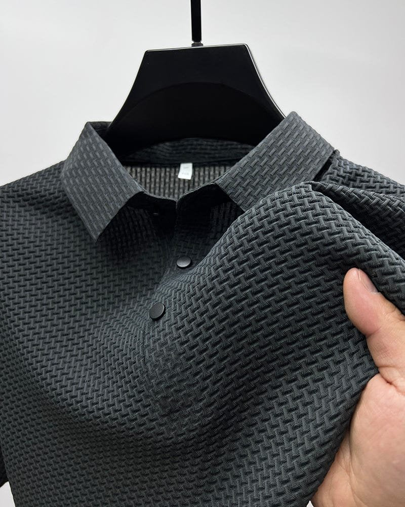 BRAIN™ | Men's Knit Button Placket Polo
