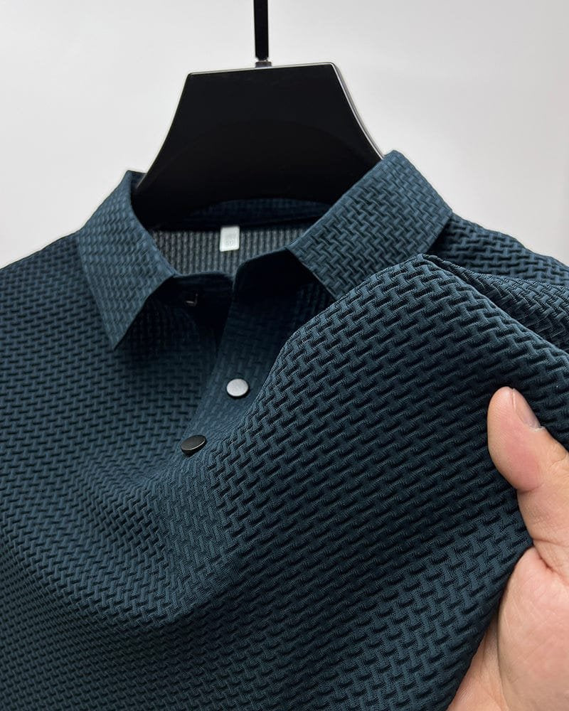BRAIN™ | Men's Knit Button Placket Polo
