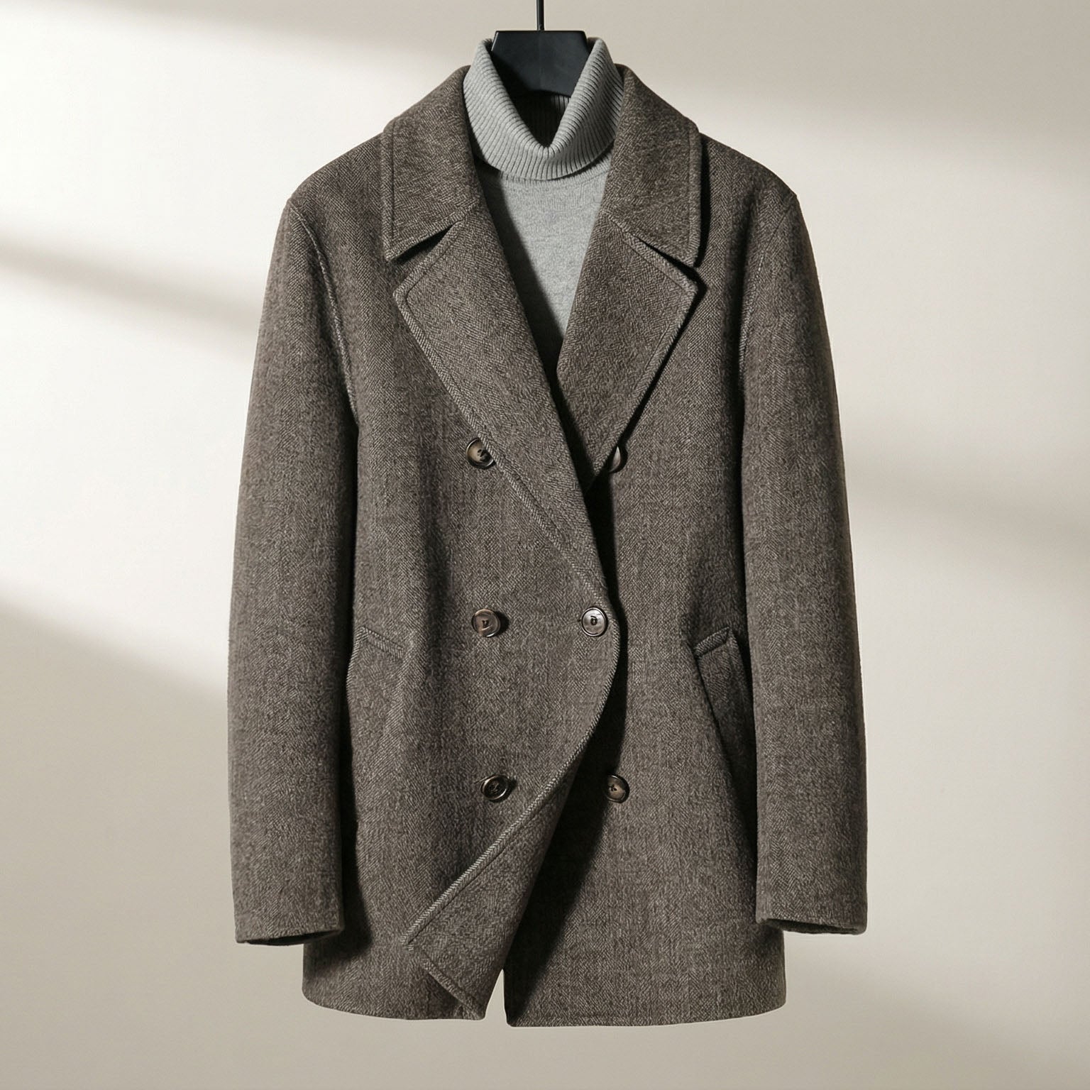 BRIAN™ | Men's Military-Style Peacoat