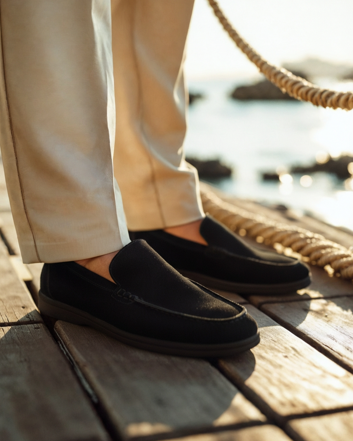 BRIAN™ | Premium Suede Loafers with Black Sole