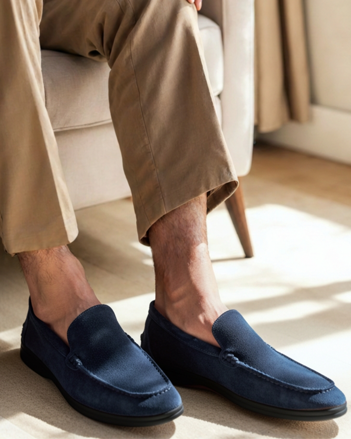 BRIAN™ | Premium Suede Loafers with Black Sole