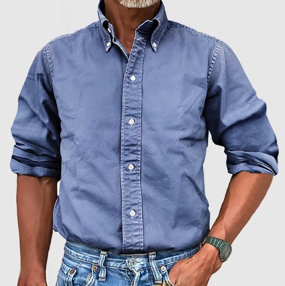 BRIAN™ | Men's Classic Cotton Oxford Shirt