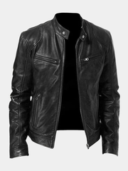 BRIAN™ | ROUSSEL PARIS Casual Leather Jacket