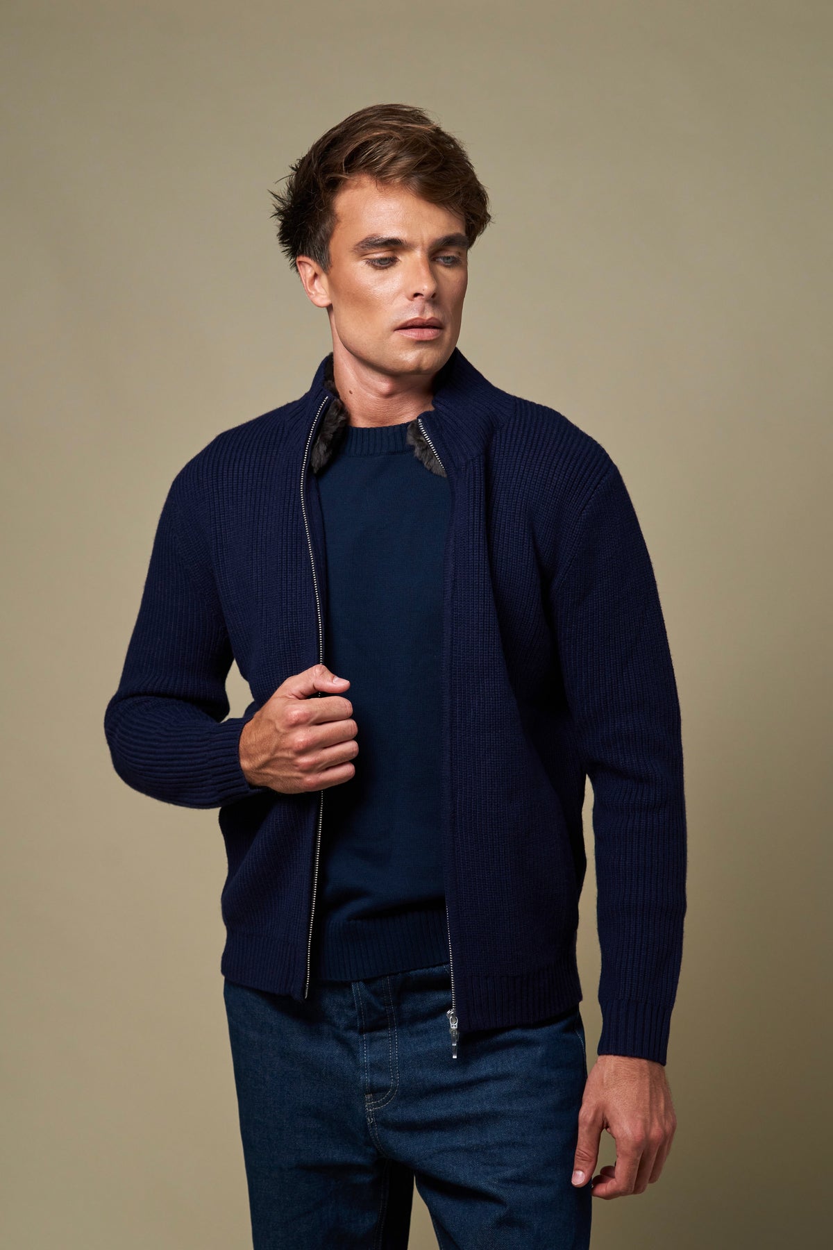 BRIAN™ | Genuine Fur Collar Blouson