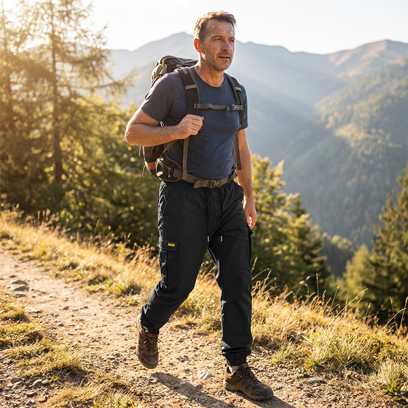 BRIAN™ | Men's Cargo Joggers – Drawstring Waist & Tapered Fit