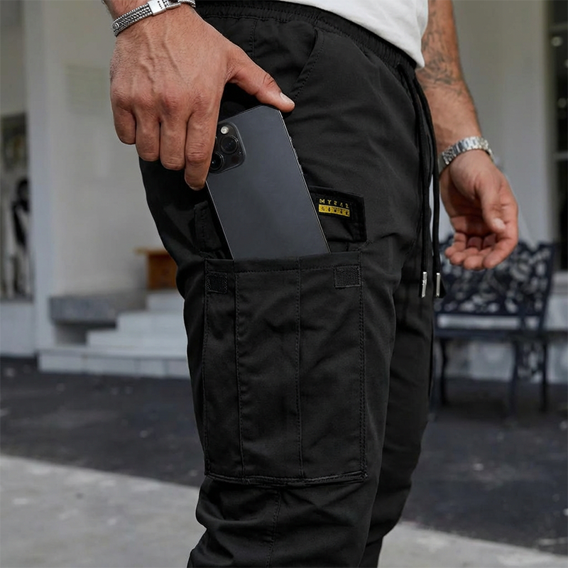 BRIAN™ | Men's Cargo Joggers – Drawstring Waist & Tapered Fit