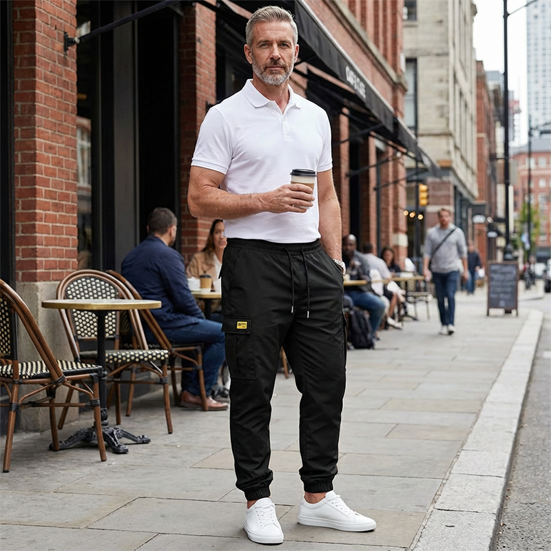 BRIAN™ | Men's Cargo Joggers – Drawstring Waist & Tapered Fit
