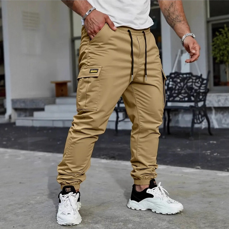 BRIAN™ | Men's Cargo Joggers – Drawstring Waist & Tapered Fit