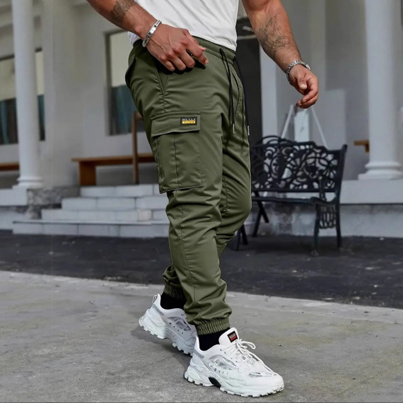 BRIAN™ | Men's Cargo Joggers – Drawstring Waist & Tapered Fit