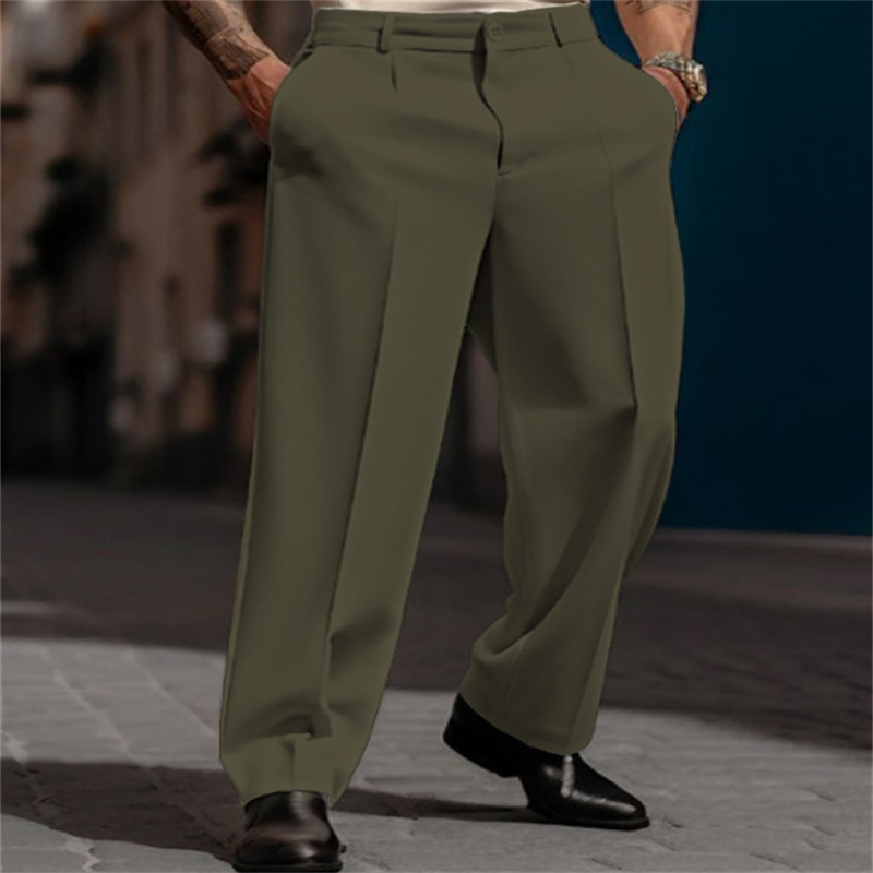 BRIAN™ | Front-Pleated Wide-Leg Trousers