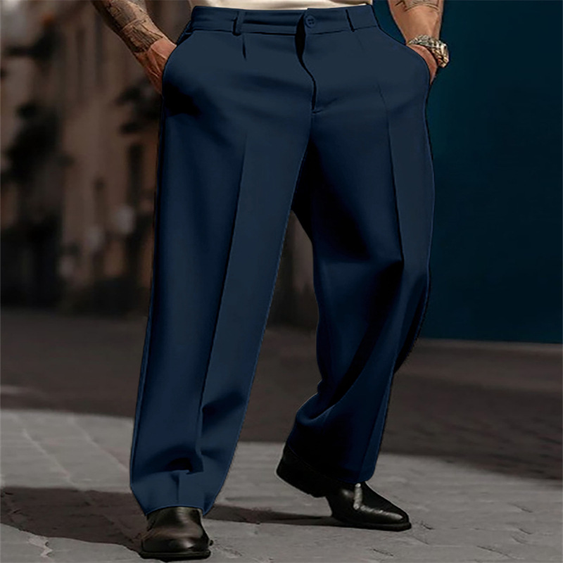 BRIAN™ | Front-Pleated Wide-Leg Trousers