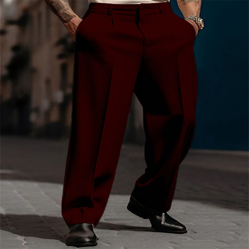 BRIAN™ | Front-Pleated Wide-Leg Trousers