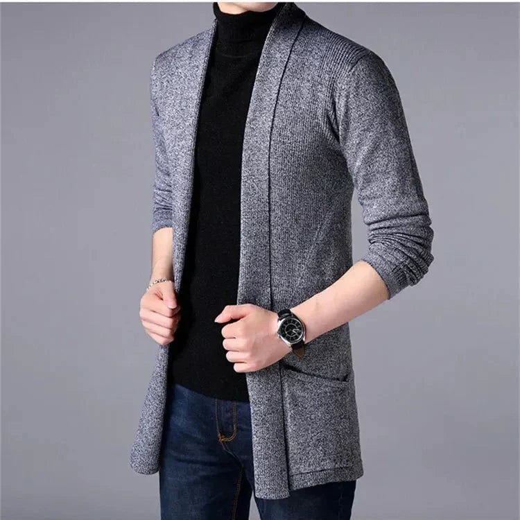 BRIAN™ | Men’s Long Knit Cardigan